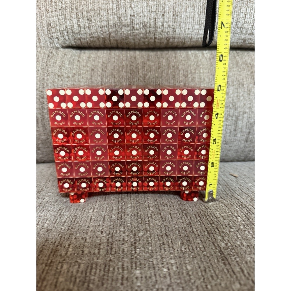 Vintage Casino Dice Card/Trinket Box Las Vegas Nevada